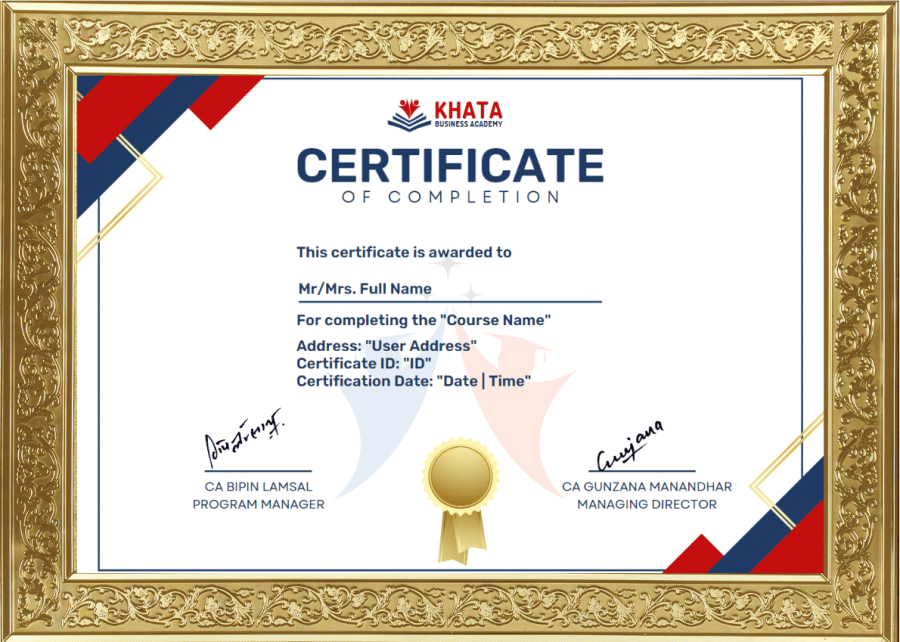 KBA Certificate